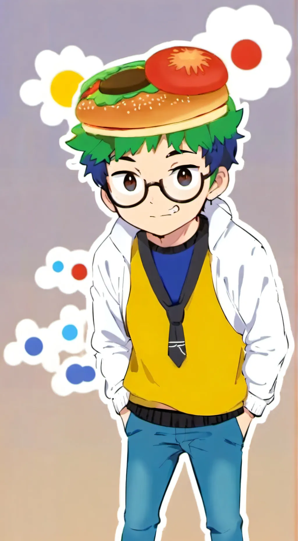 ai character: 007n7 x noli🧡💜 background