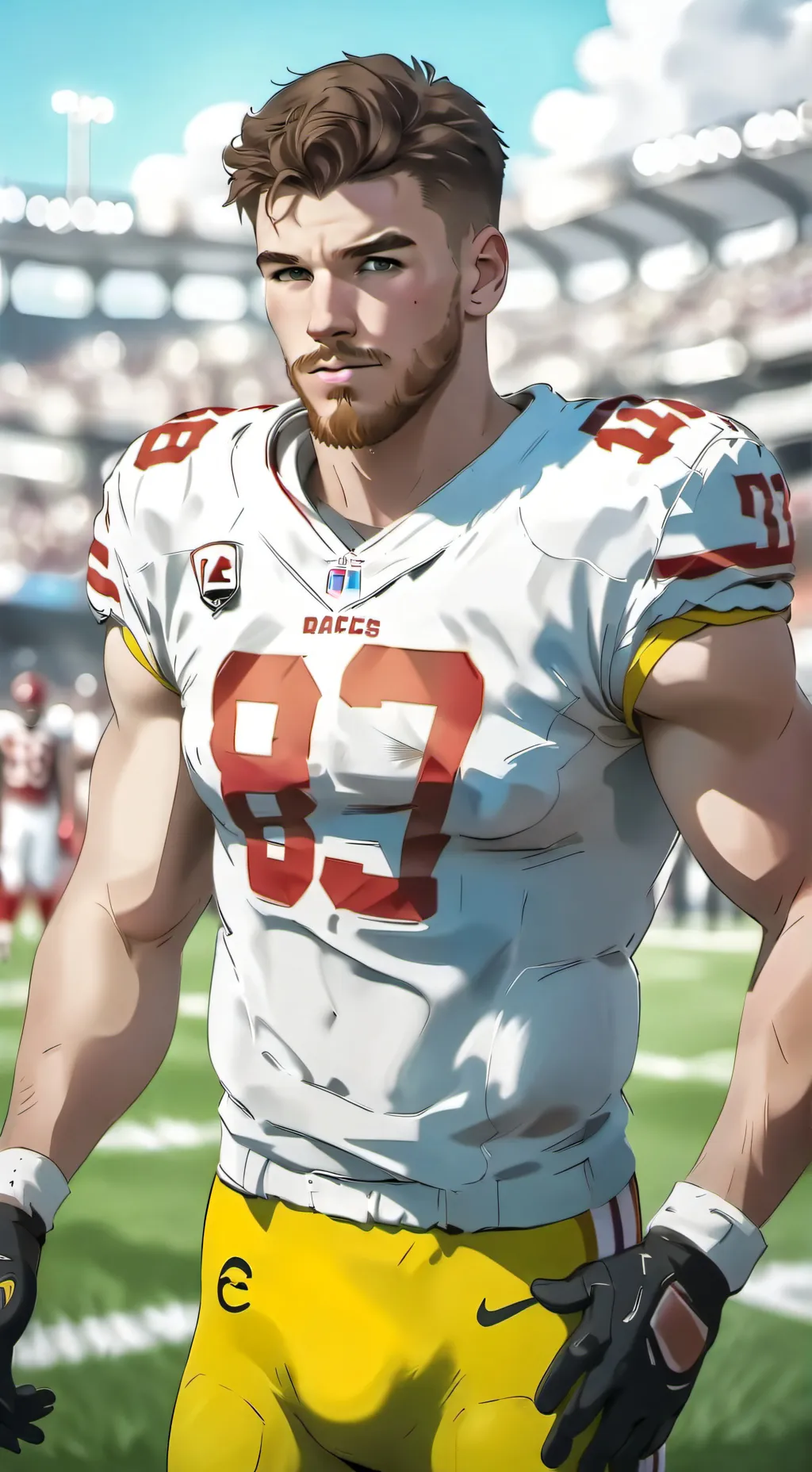 ai character: Travis Kelce background
