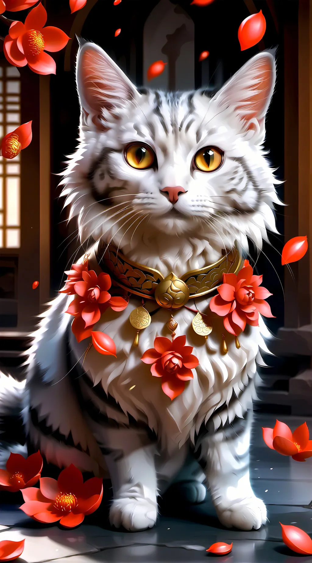 ai character: Amber background