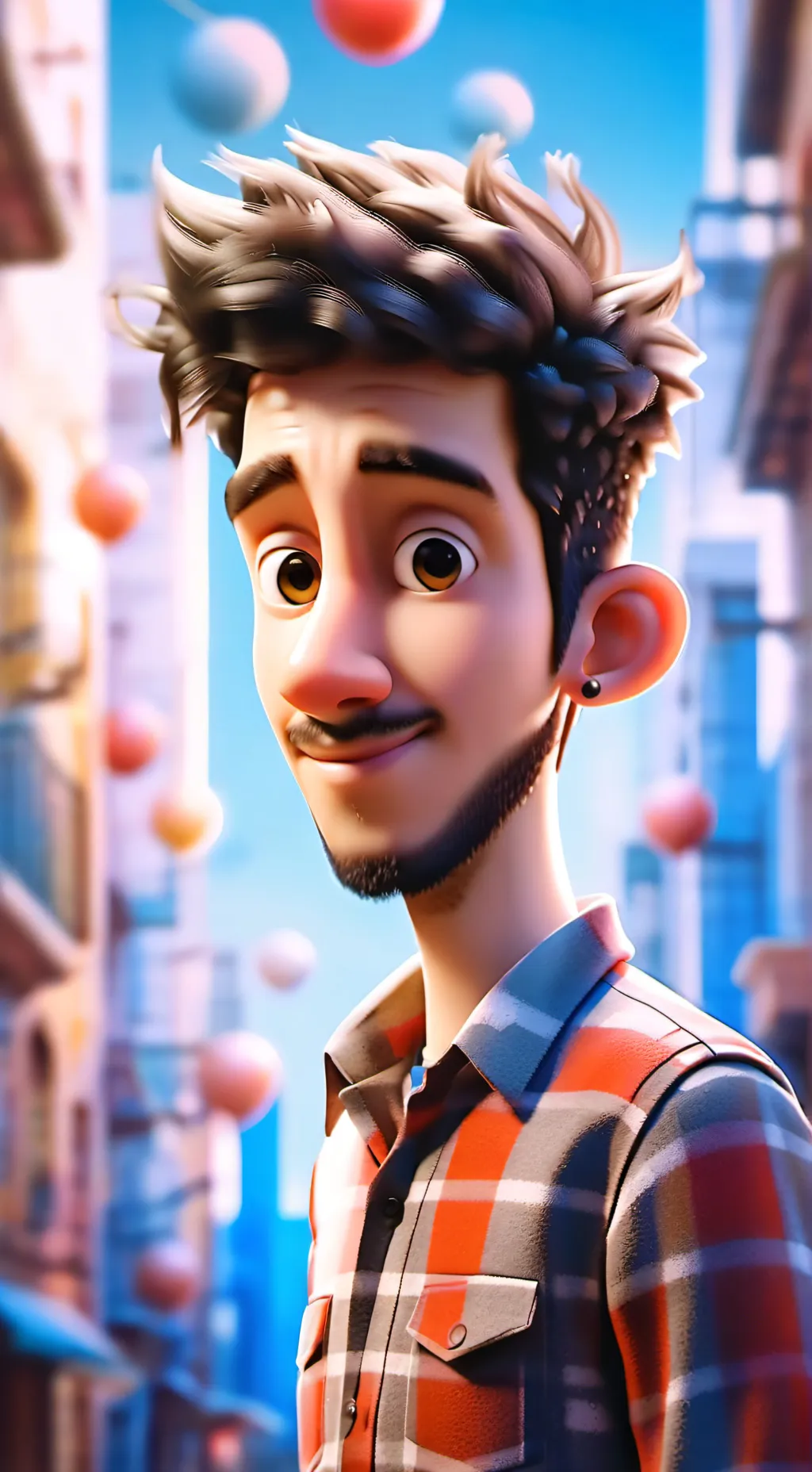 ai character: Drew background