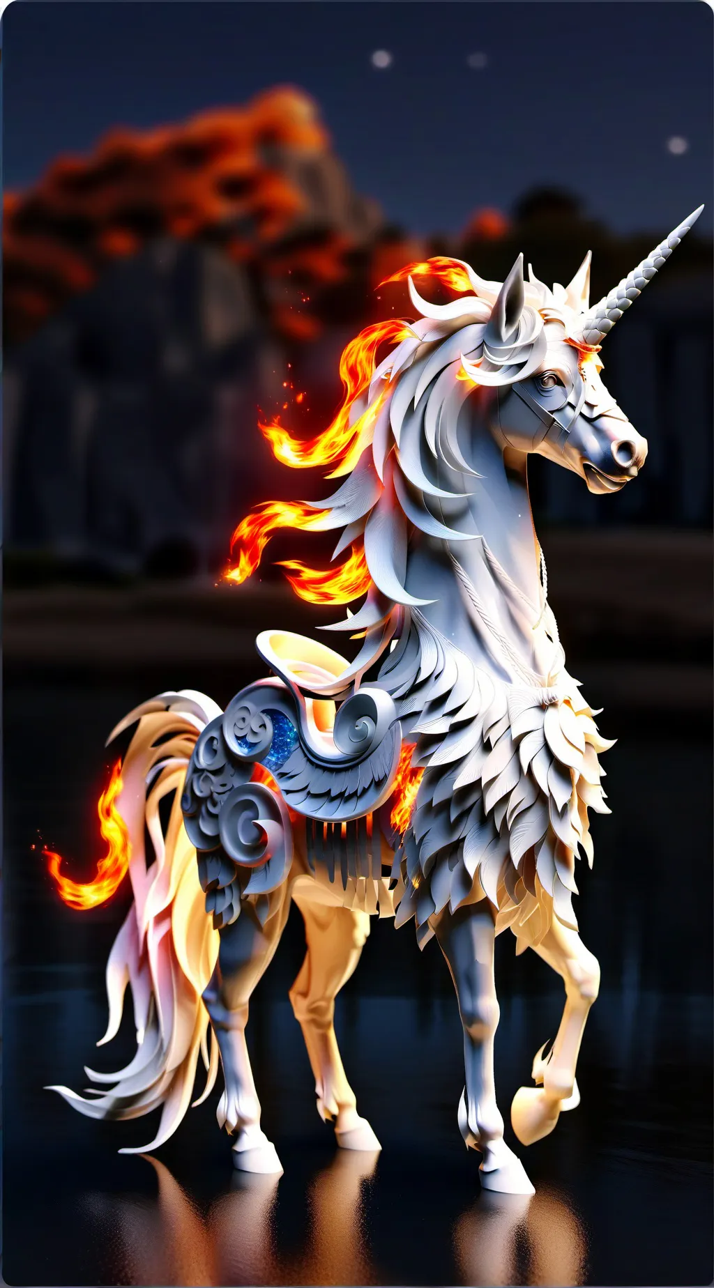 ai character: Flareheart background