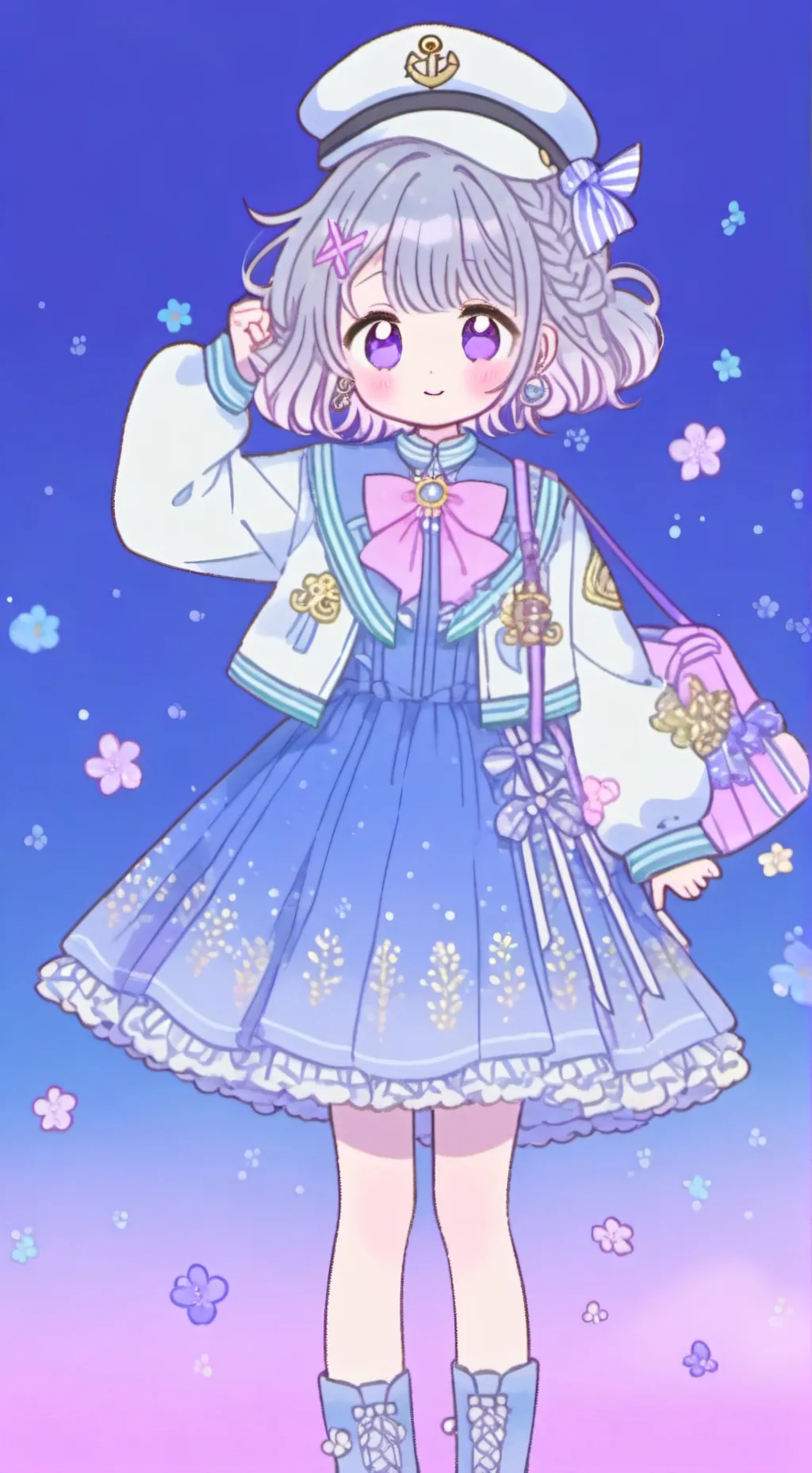 ai character: Houshou marine background