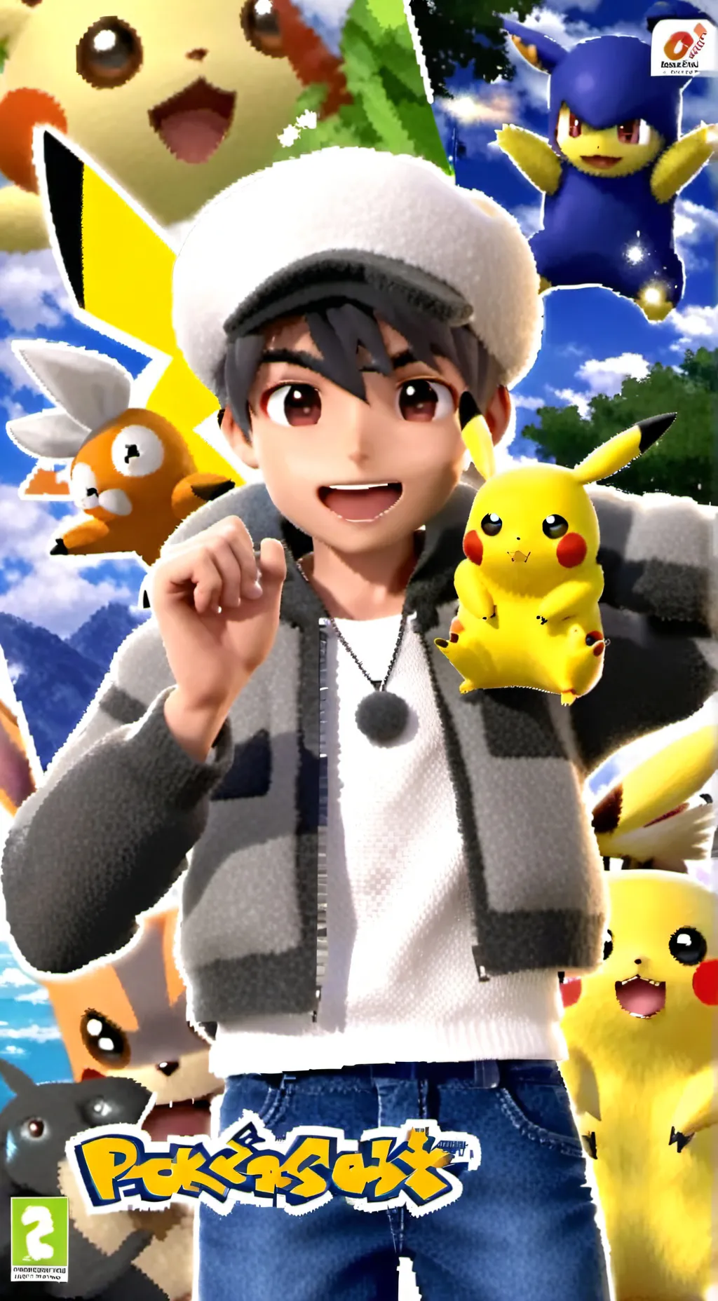 ai character: Pikachu background