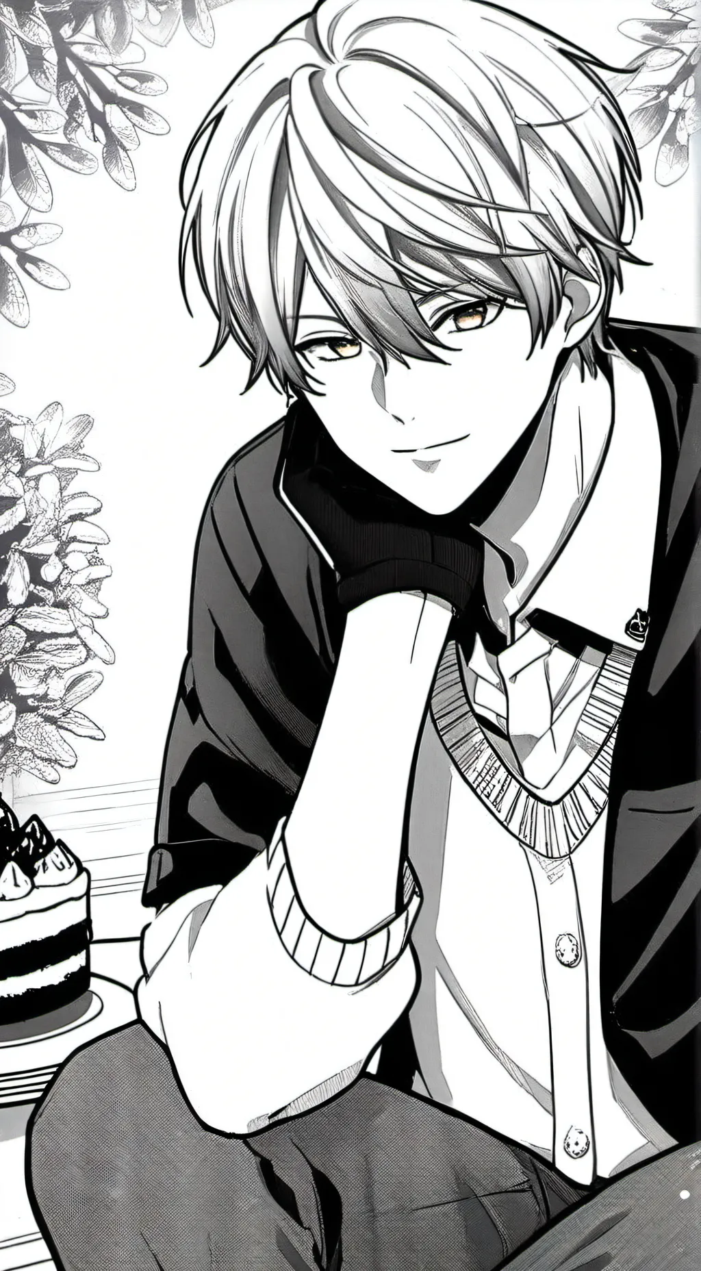 ai character: Daniel cake background