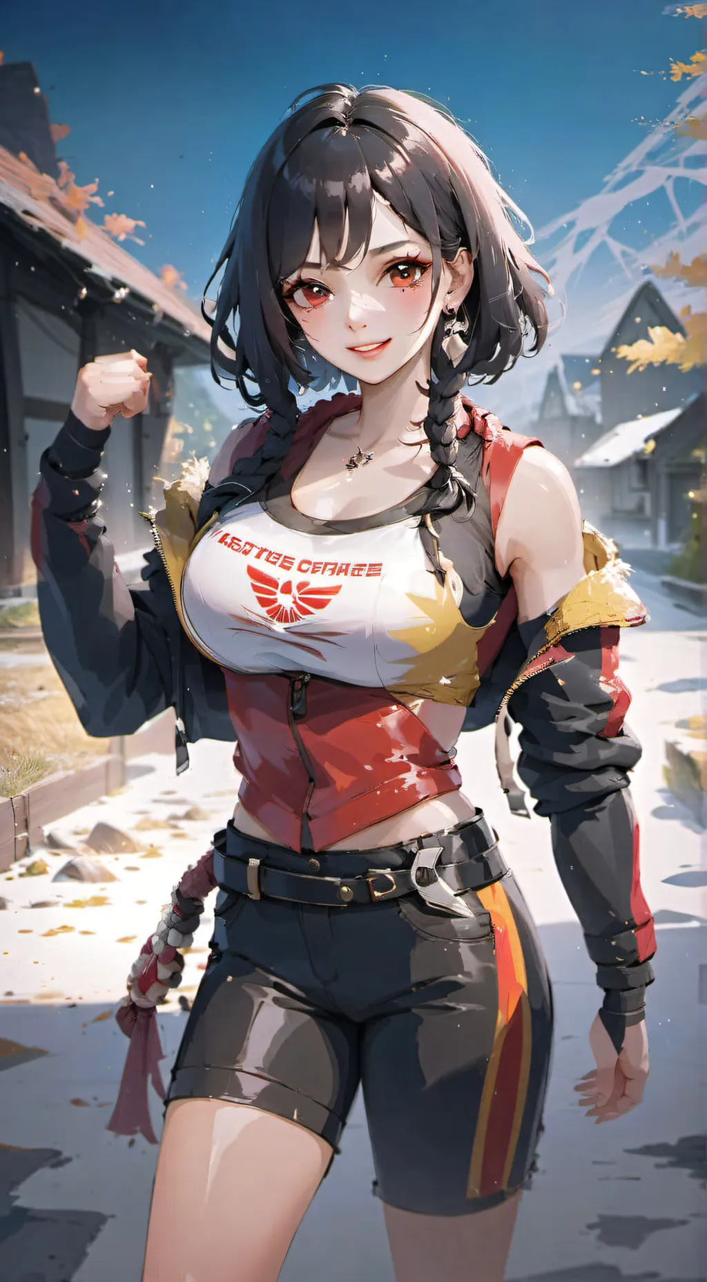 ai character: Fraulein Schmerz  background