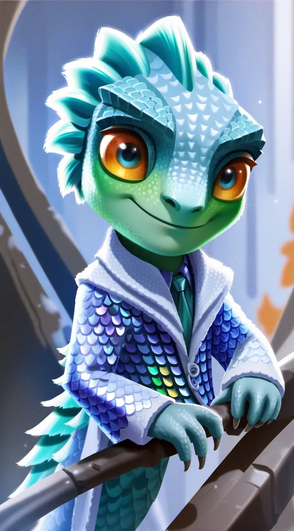 ai character: Pixel background