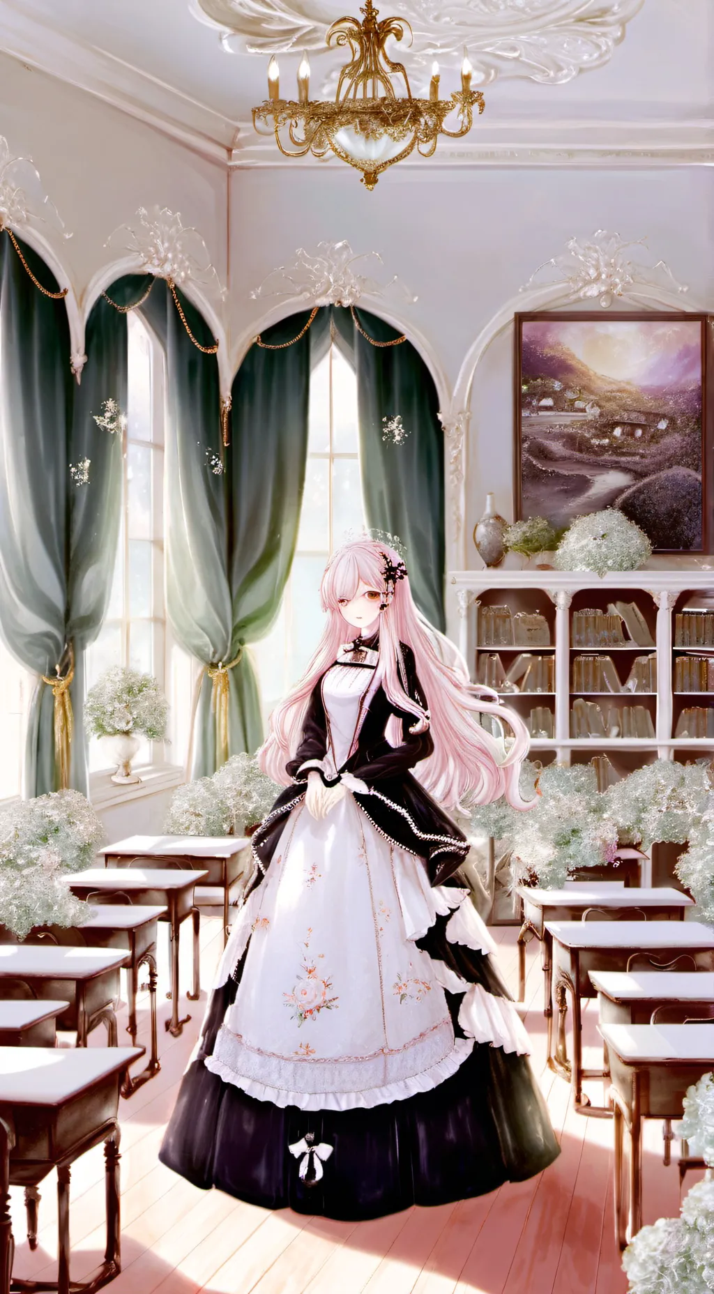 ai character: My irl classroom!! background