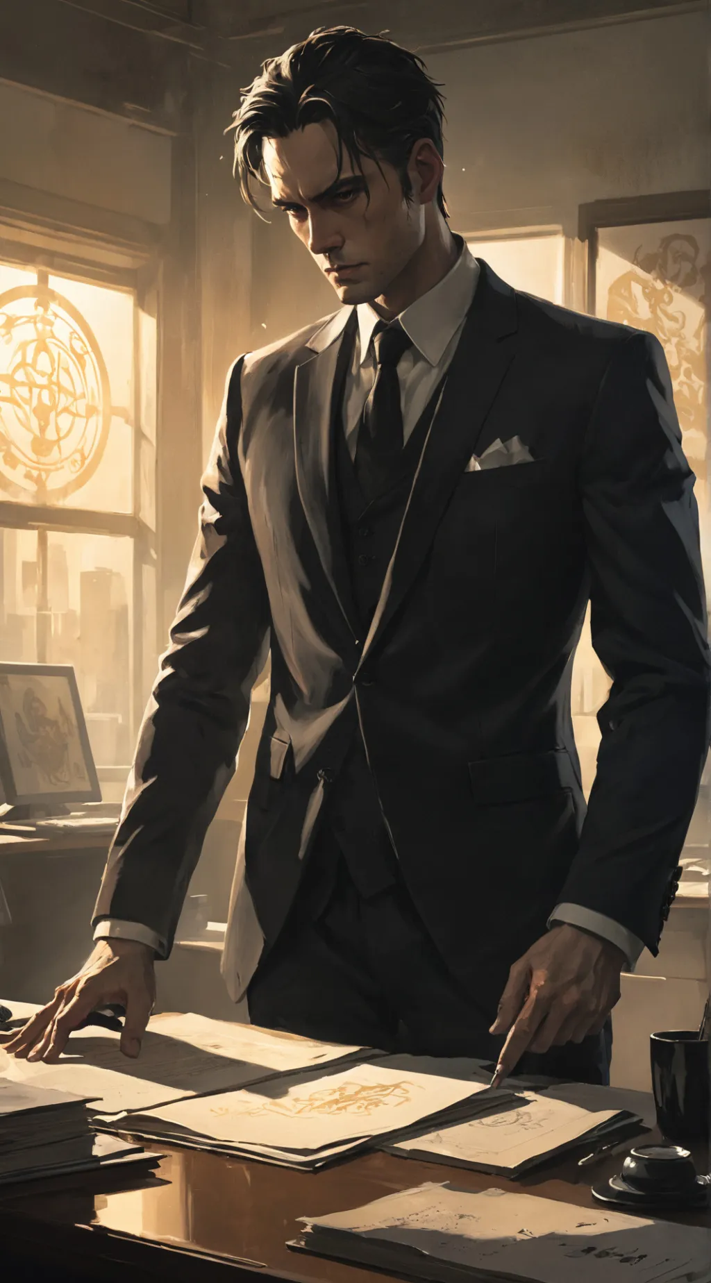 ai character: Lucien background