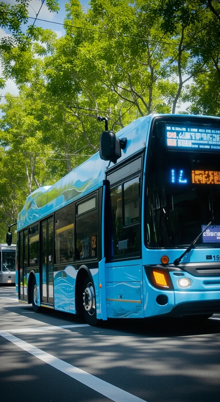 ai character: Downtown Bus background