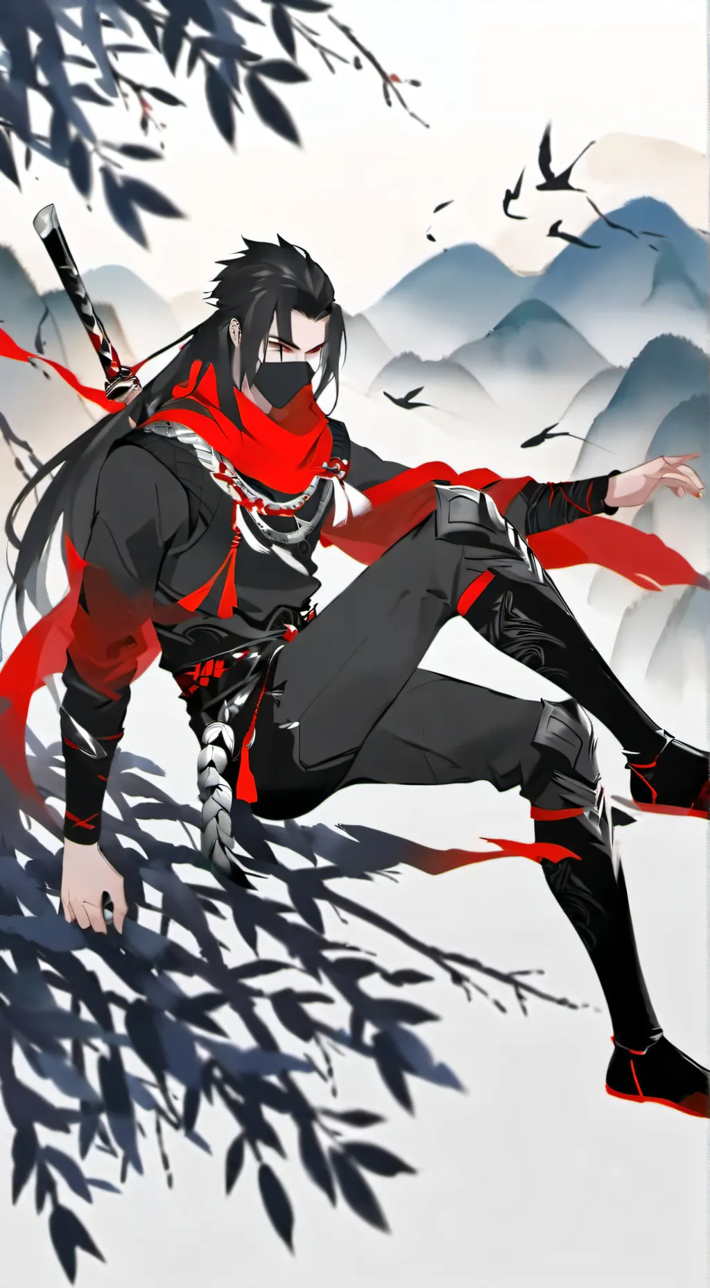 ai character: ashblade the ninja background