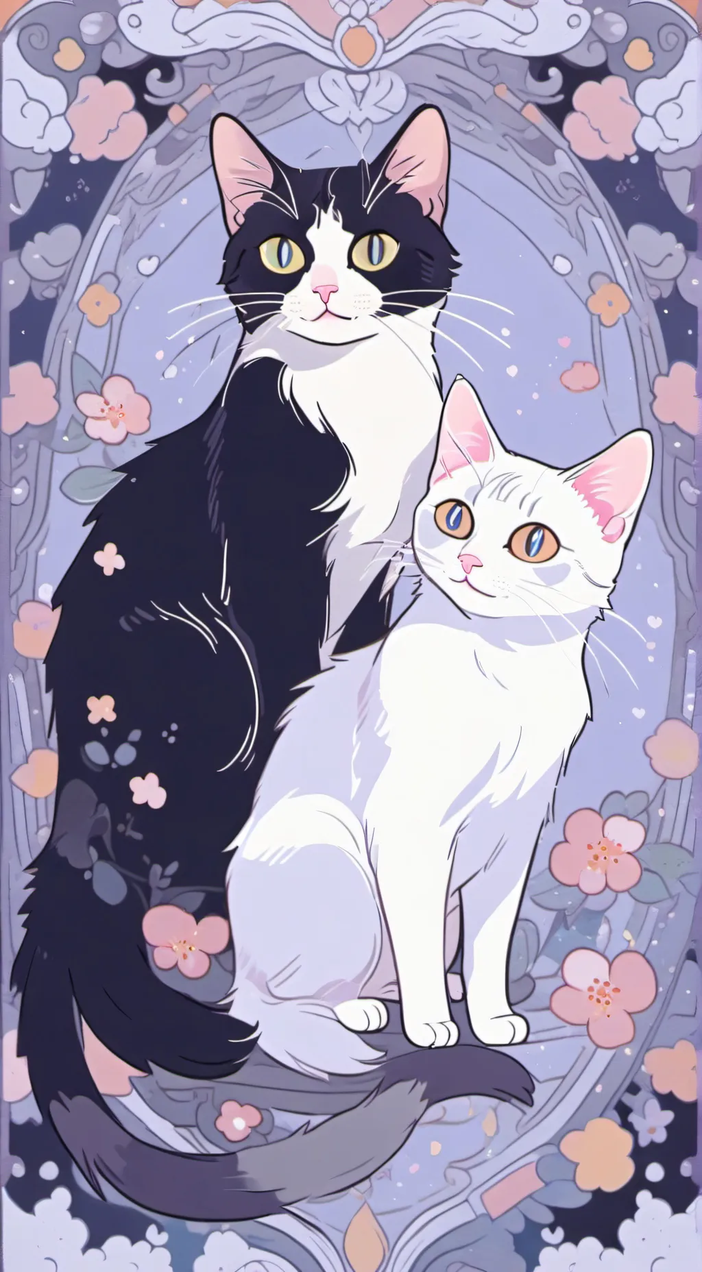 ai character: My irl cats background