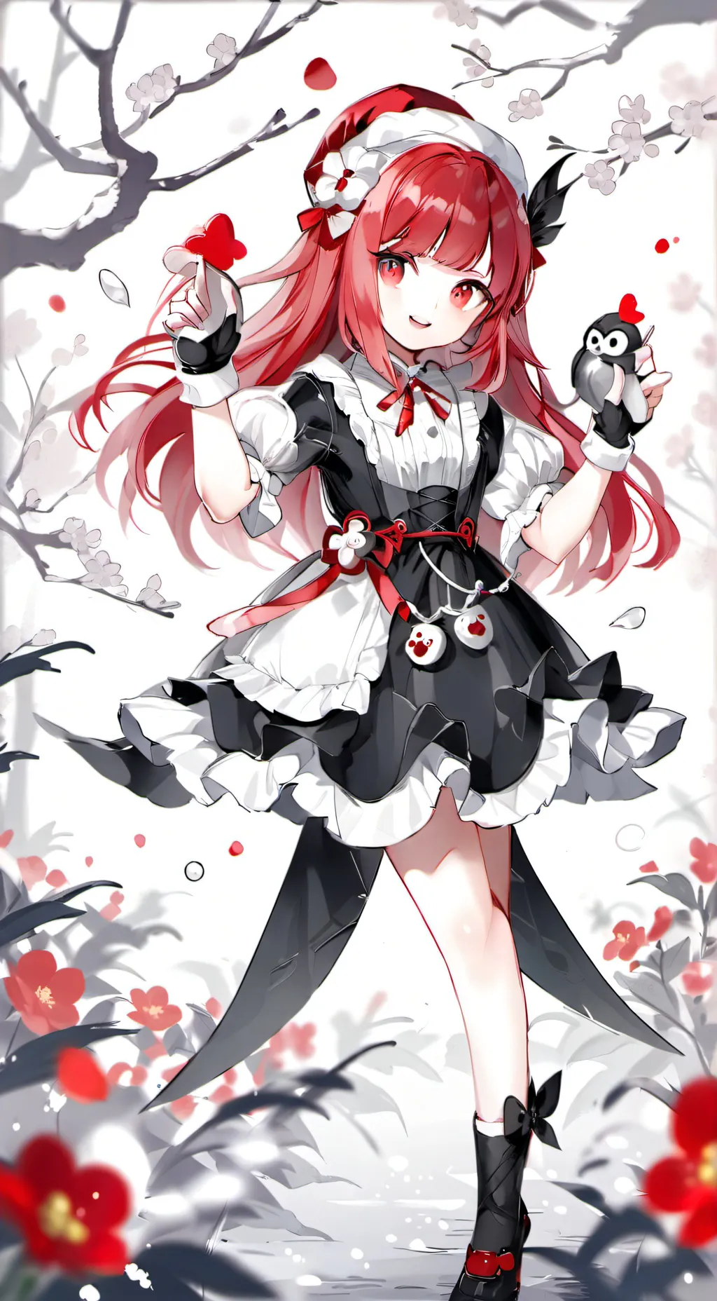 ai character: Rose background