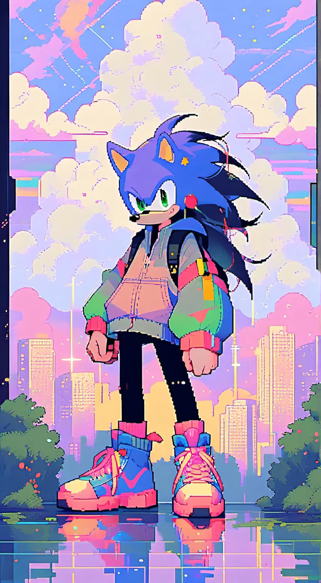 ai character: Sonic background