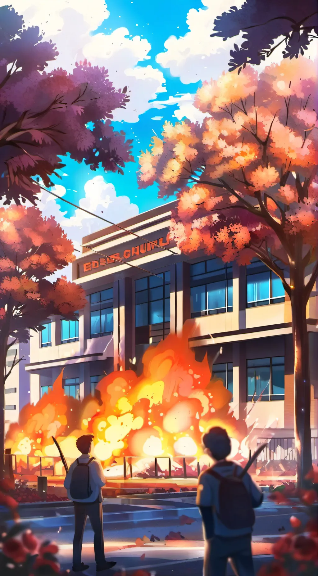 ai character: Trapped background