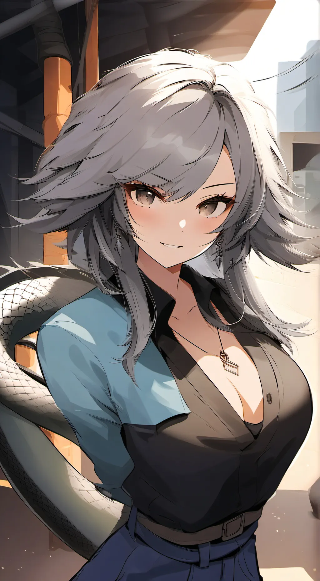 ai character: Elle  background