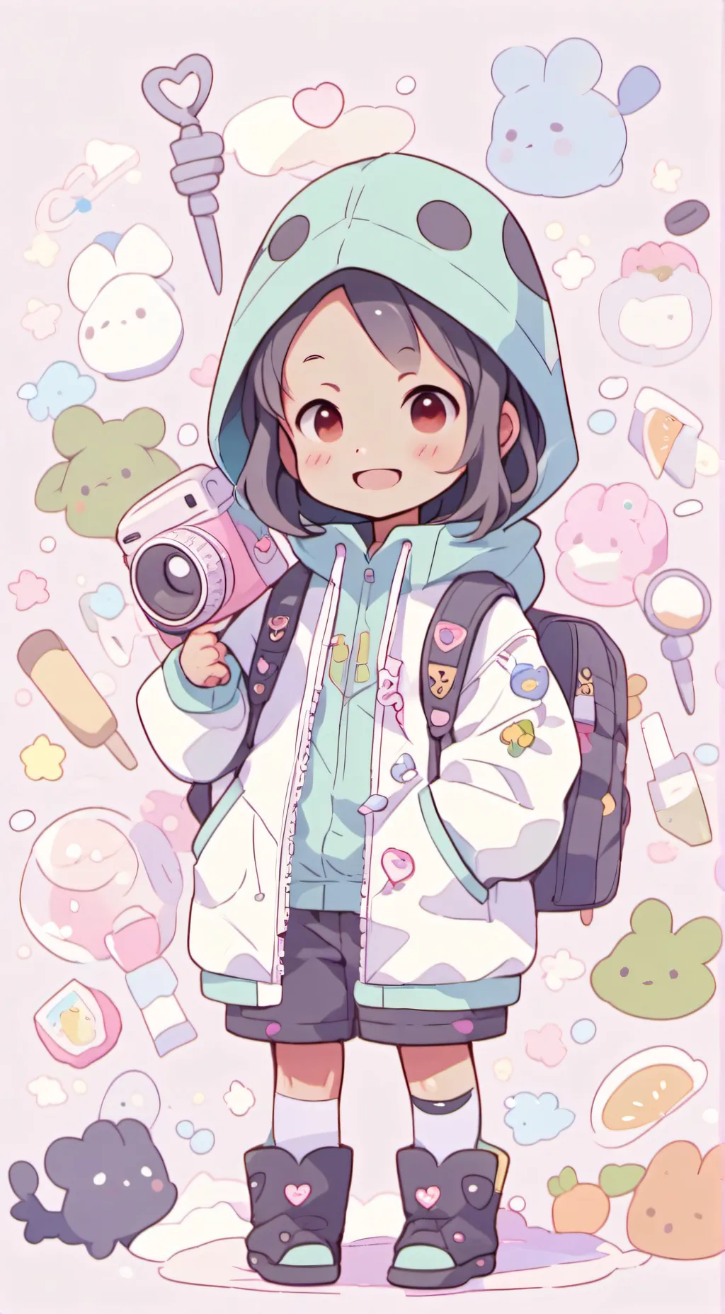 ai character: 新しいツイスト background