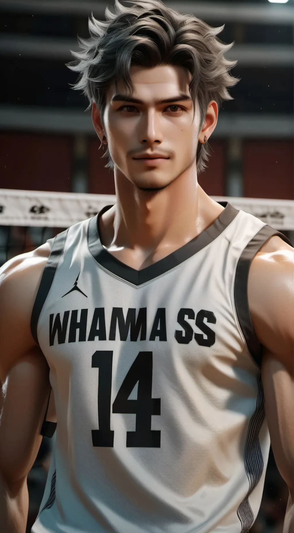 ai character: Volleyball  background