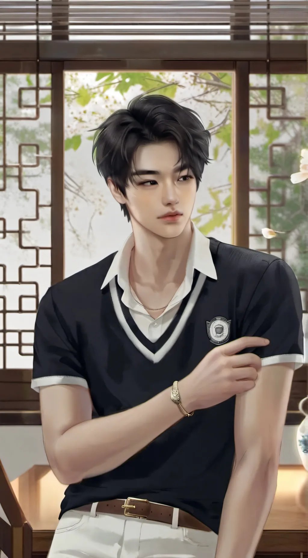 ai character: Lee hyeon 🌷 background