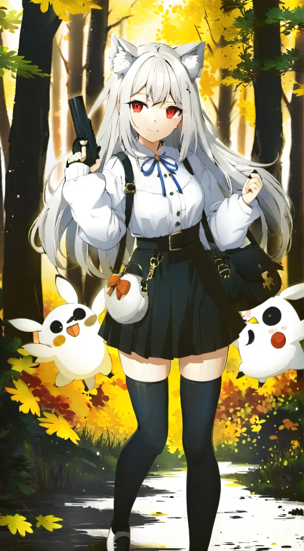 ai character: White death background