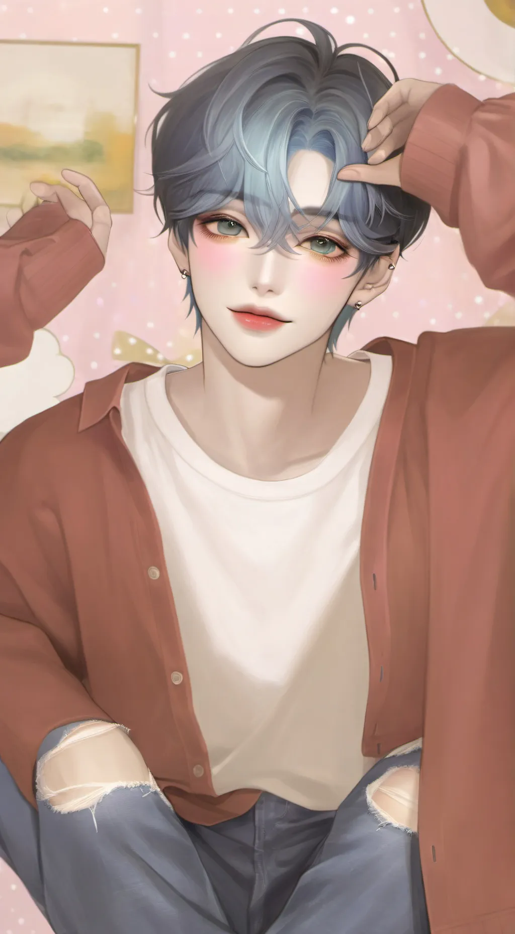 ai character: Treasure  background