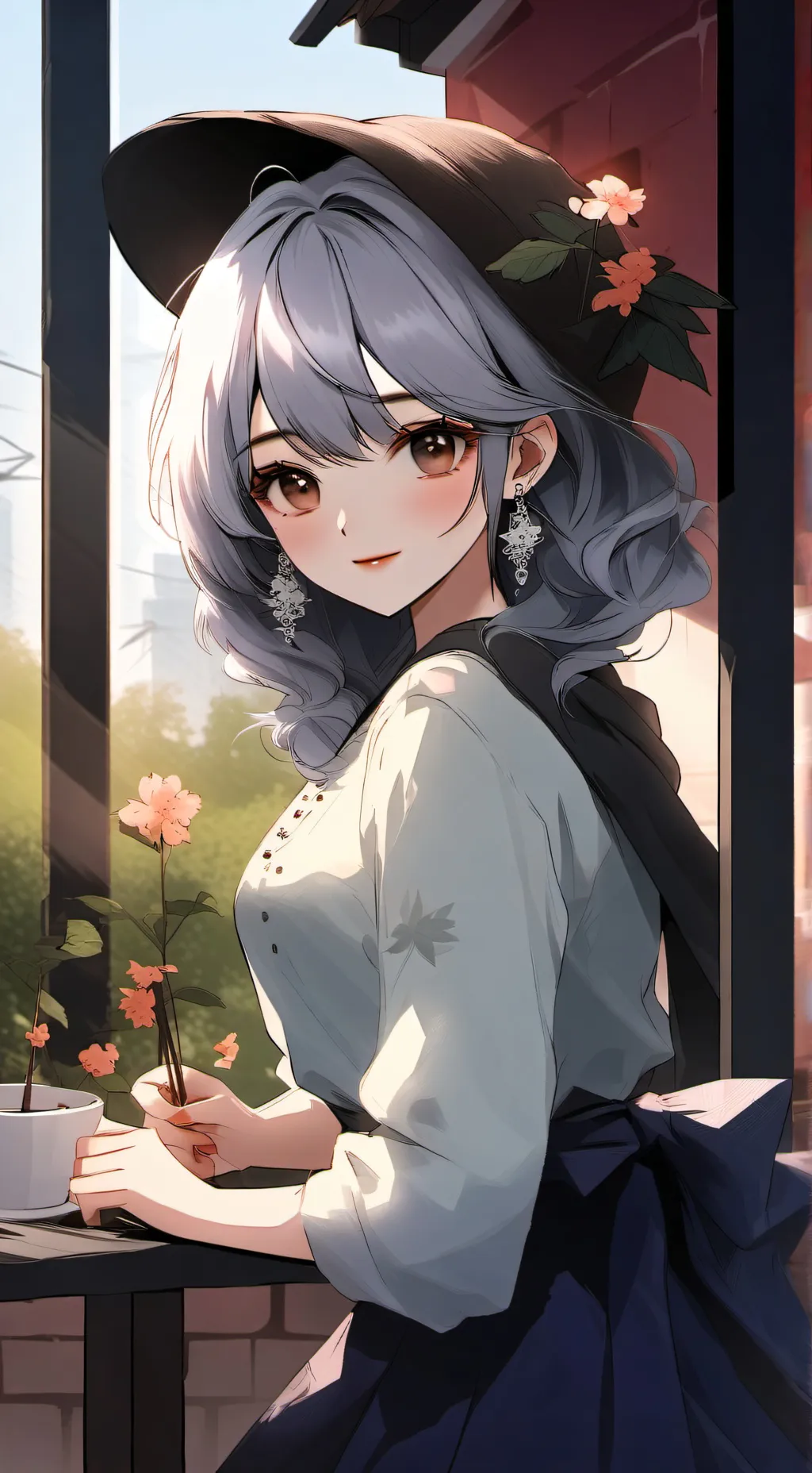 ai character: Sara  background