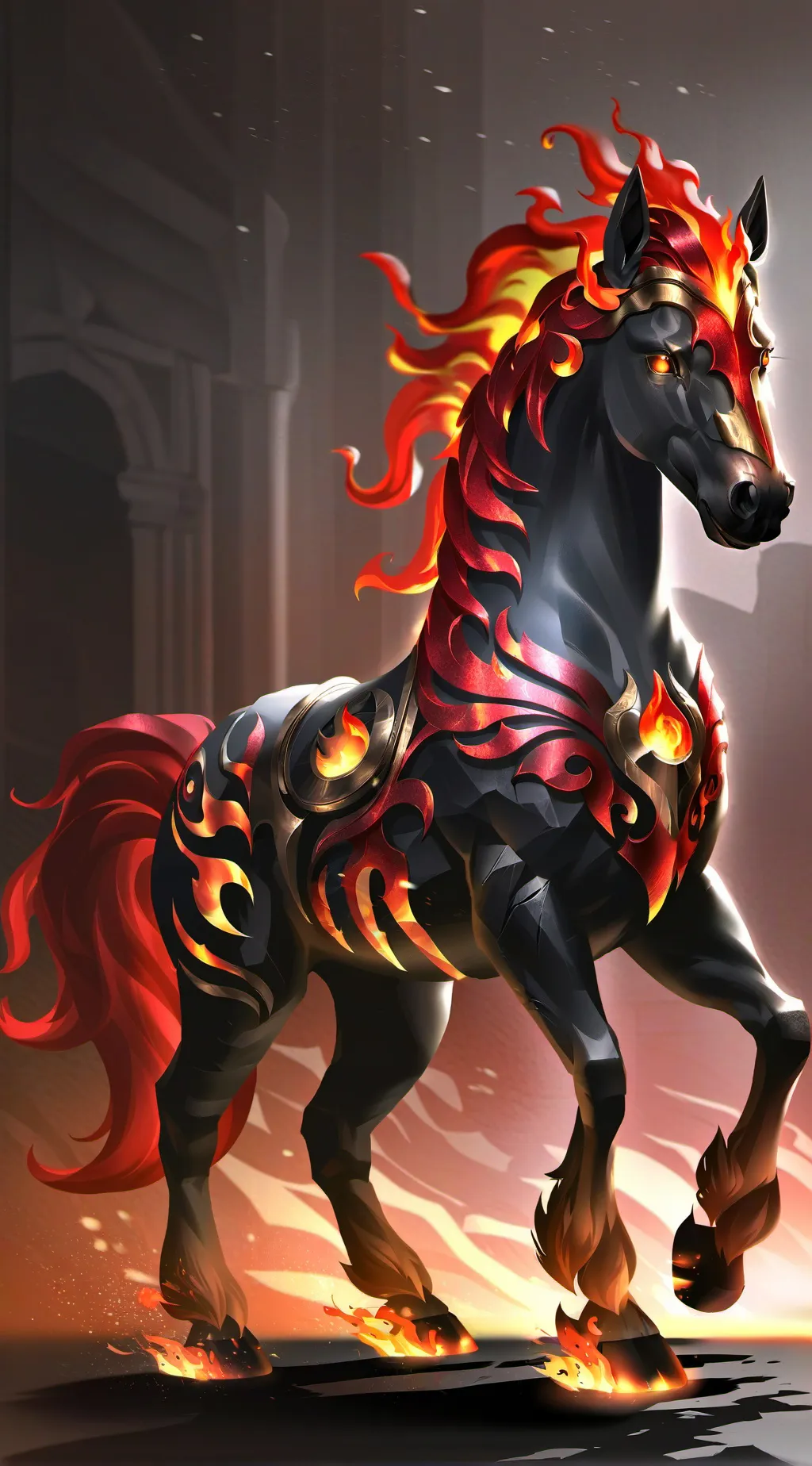 ai character: Flamefire background