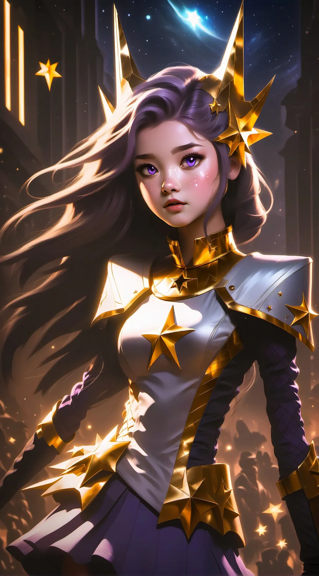 ai character: aurora background