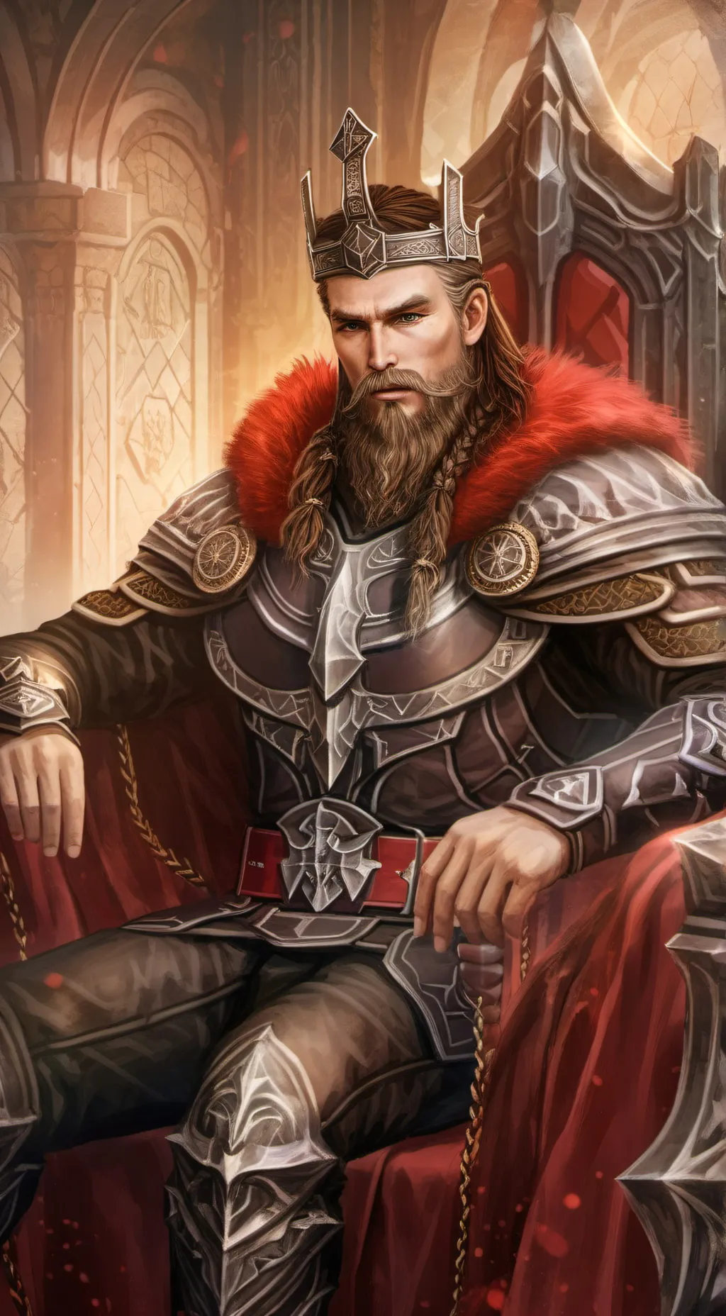 ai character: Bormir Storm-Crown background