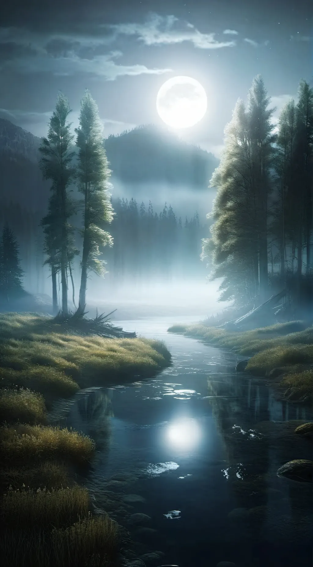 ai character: Werewolf Lake background