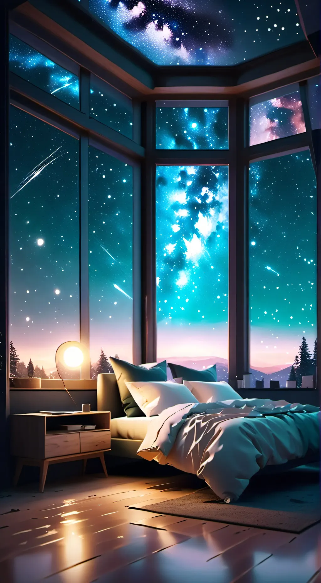 ai character: sprunki sleepover  background