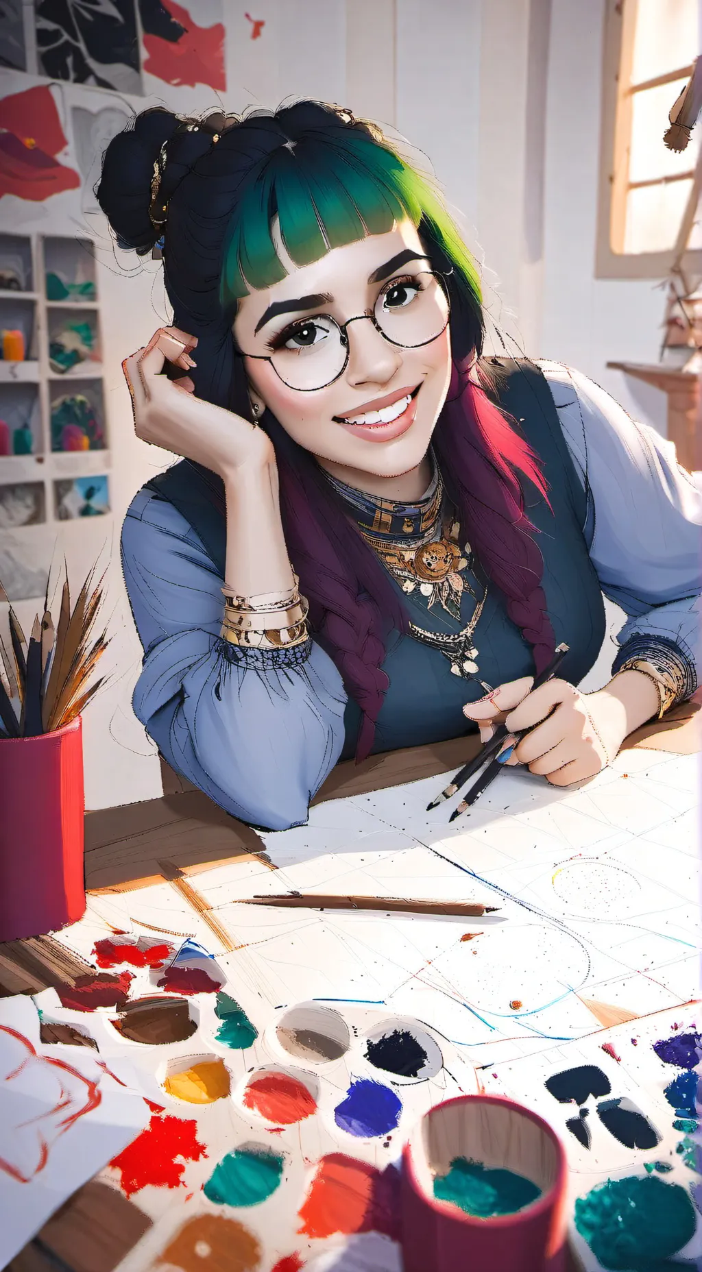 ai character: Mariana  background