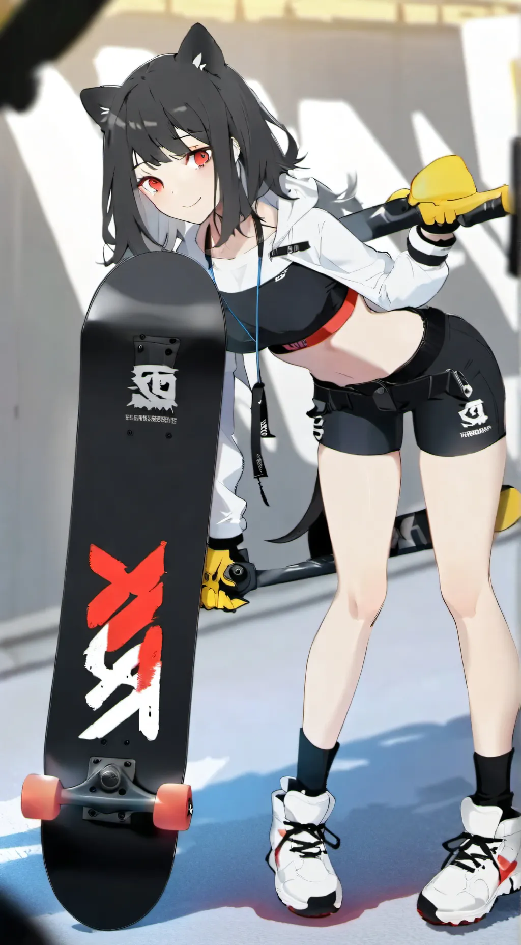 ai character: Lily.  Brown background