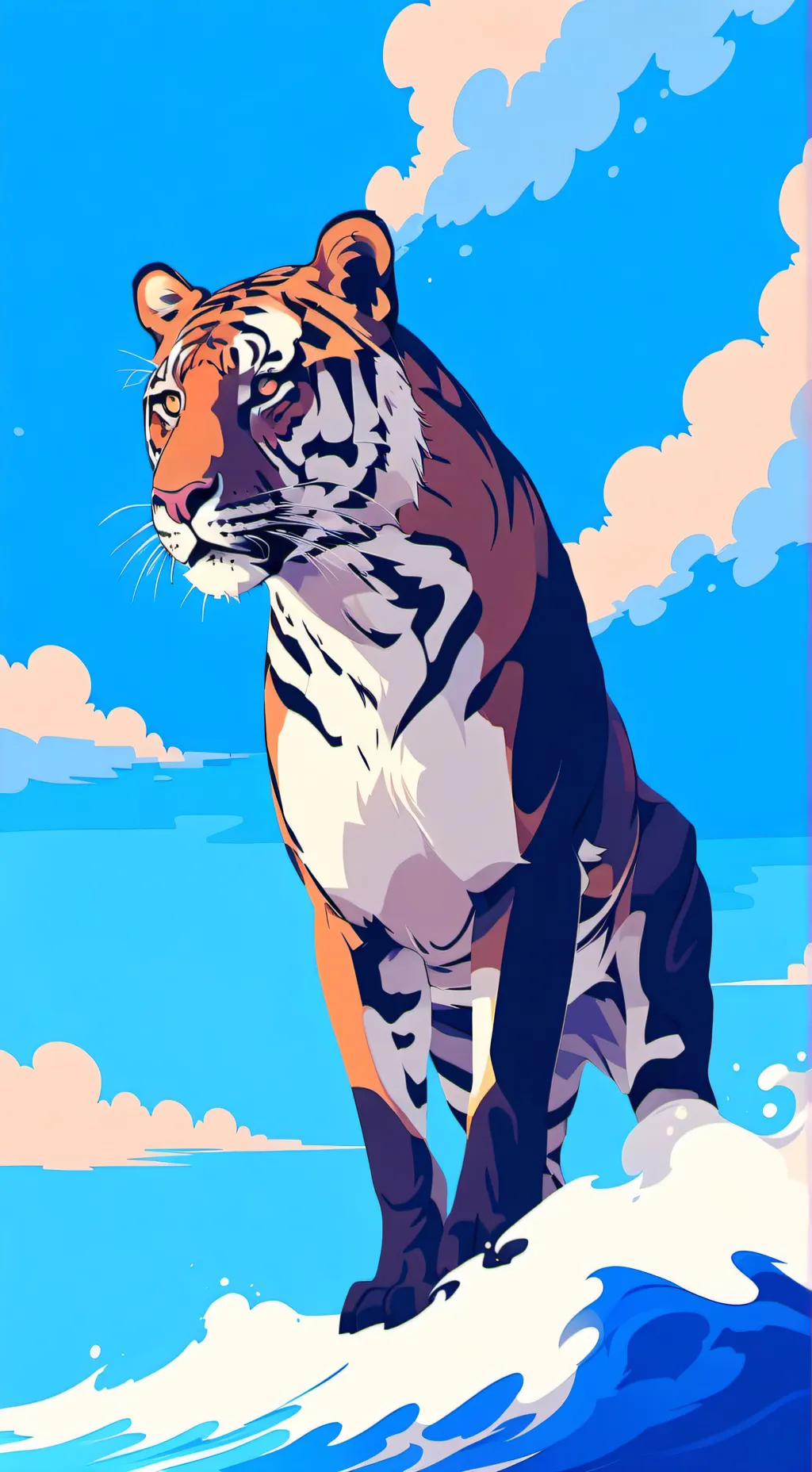 ai character: Небесный тигр background