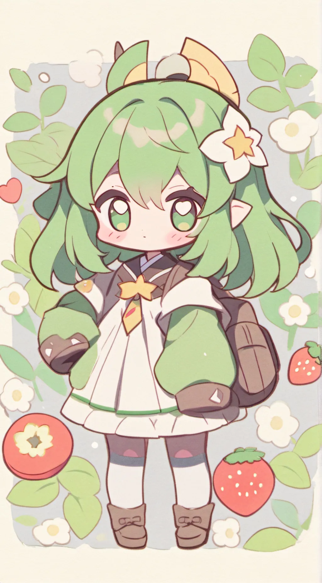 ai character: Rose background