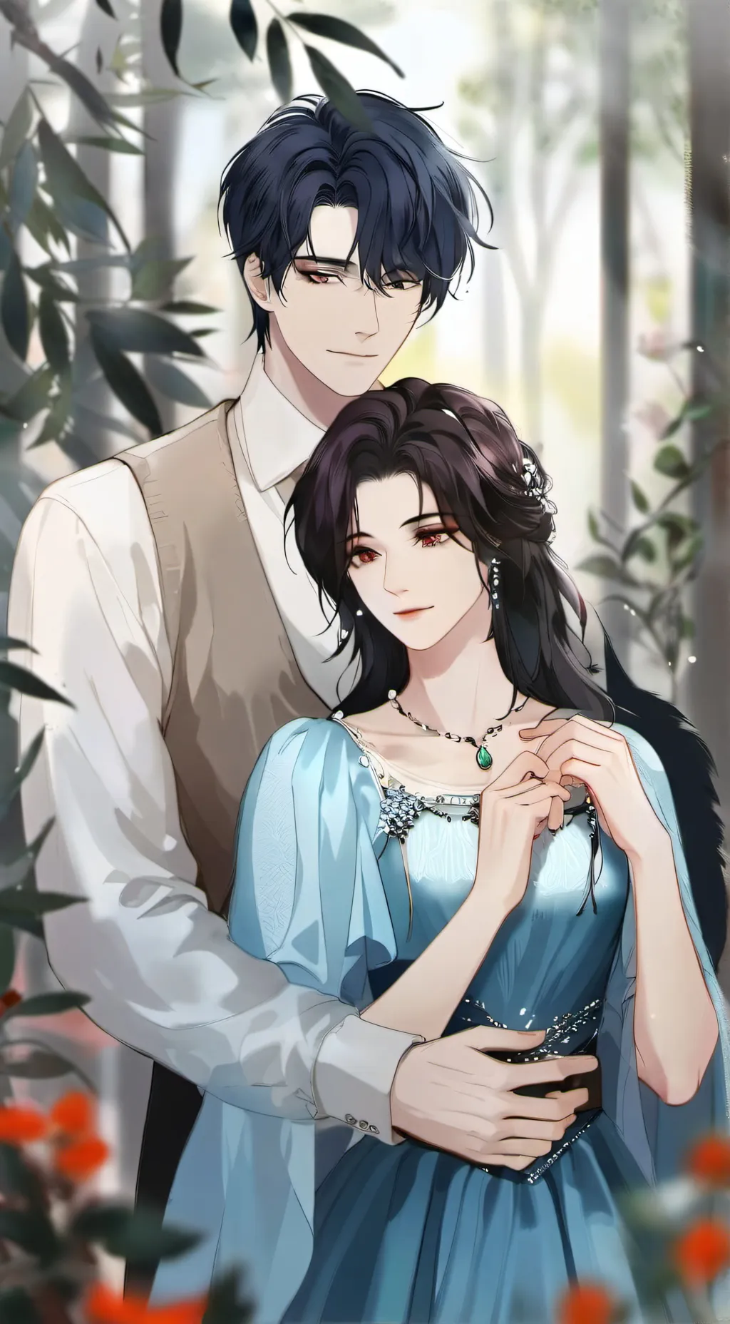 ai character: Hayden and Lia background