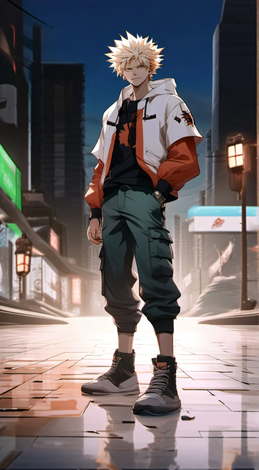 ai character: Bakugo  background