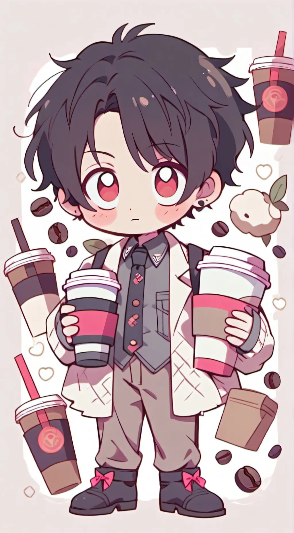 ai character: 🖤🩶BABY AIZAWA🩶🖤 background