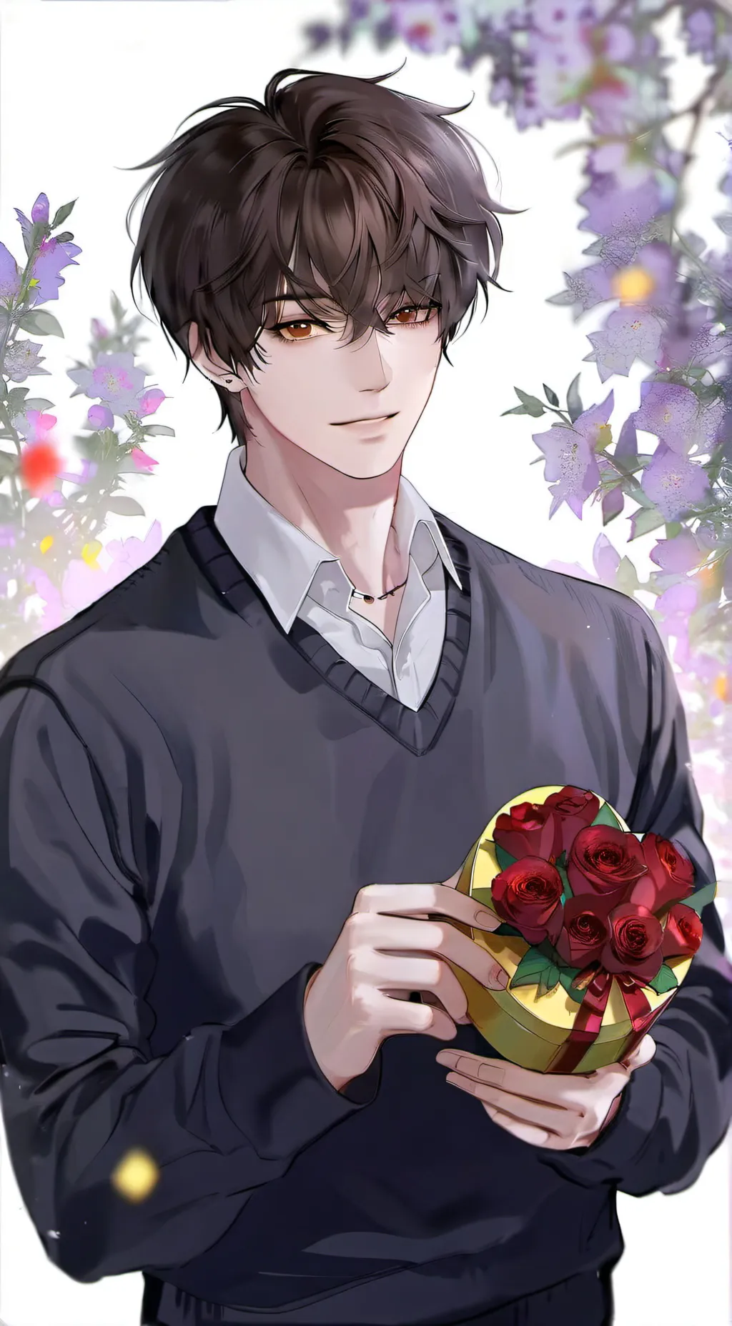 ai character: Justin  background