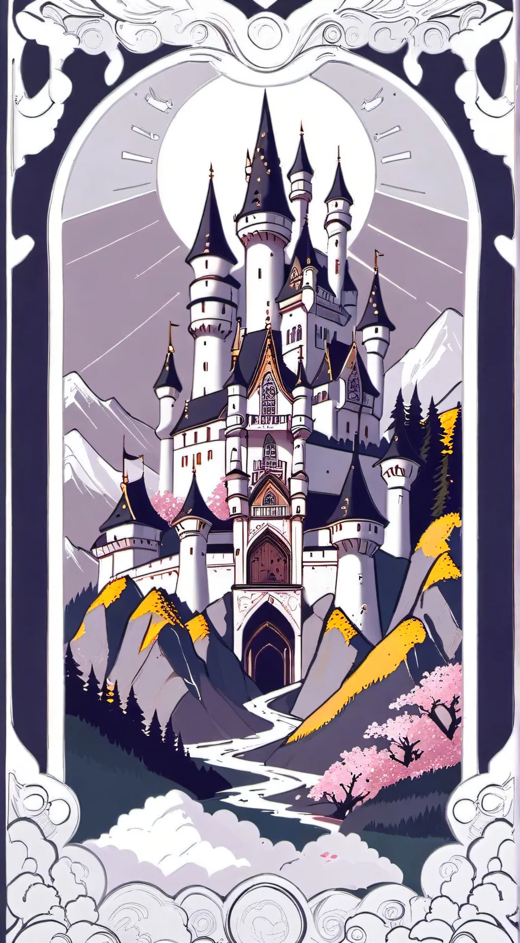 ai character: Nimona, bal, ambro background