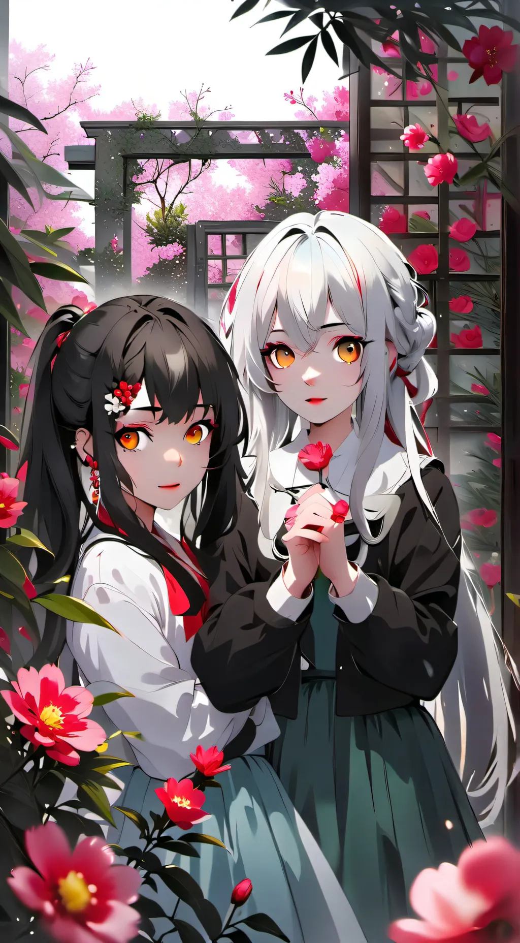 ai character: Mika, Hatsune Bara background