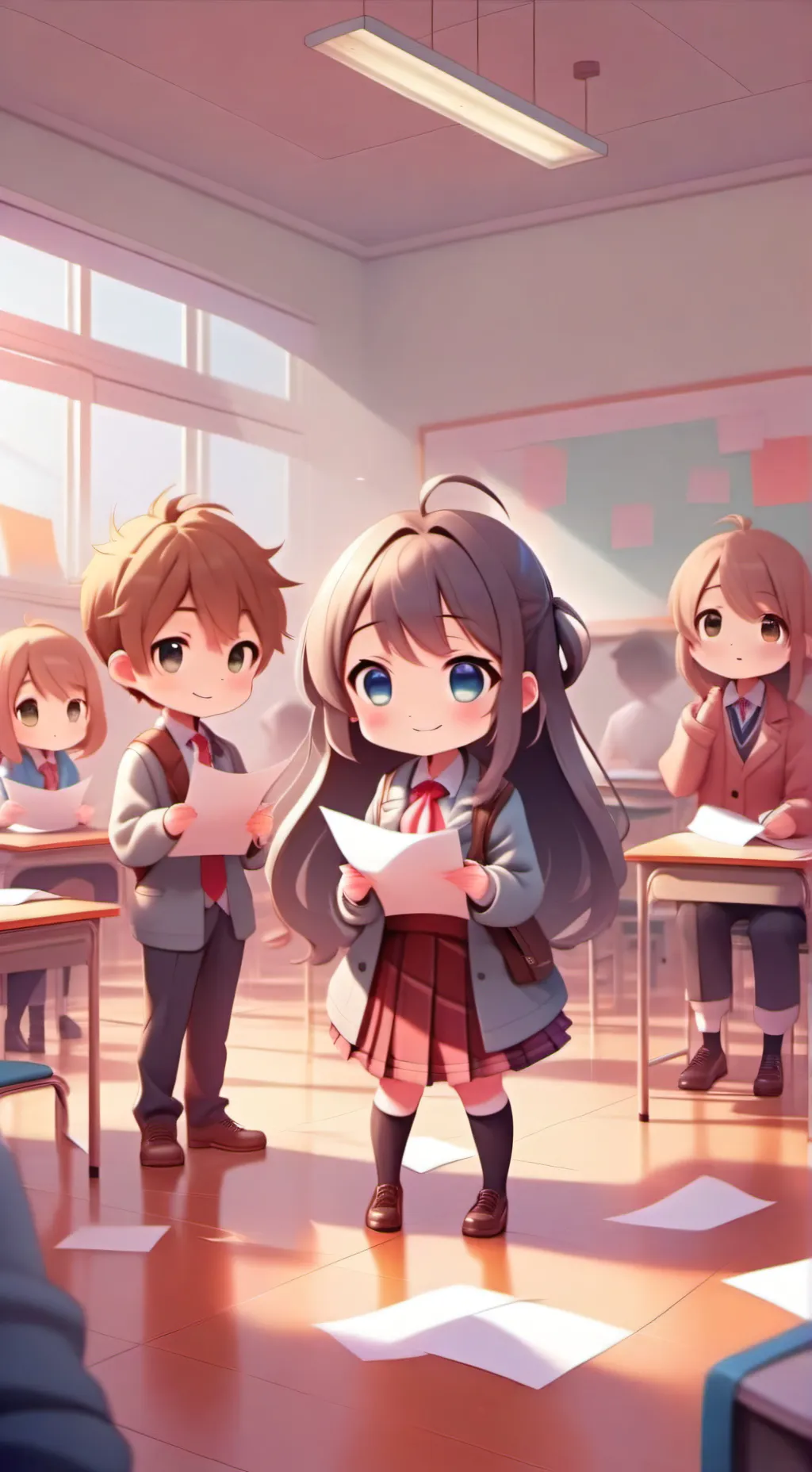 ai character: My classmates (IRL background