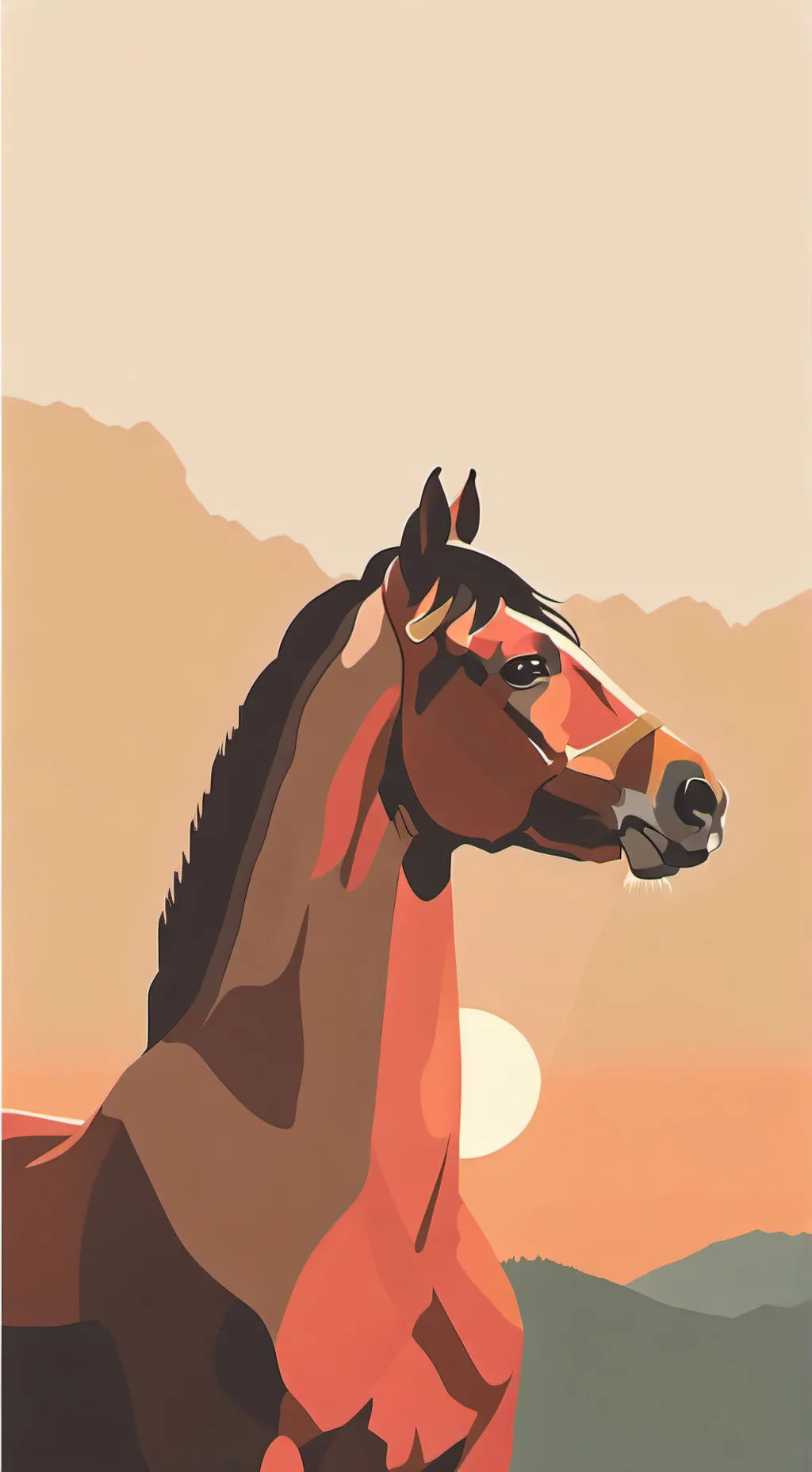 ai character: Конь background