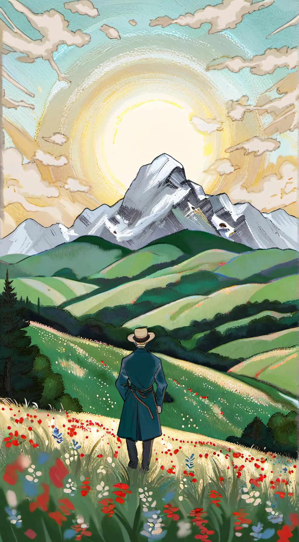 ai character: Dw escuela background