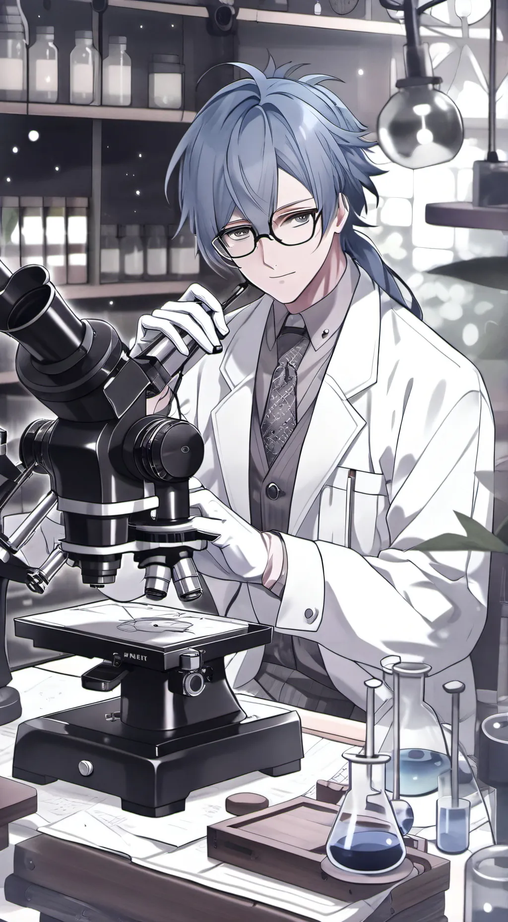 ai character: Akira White background