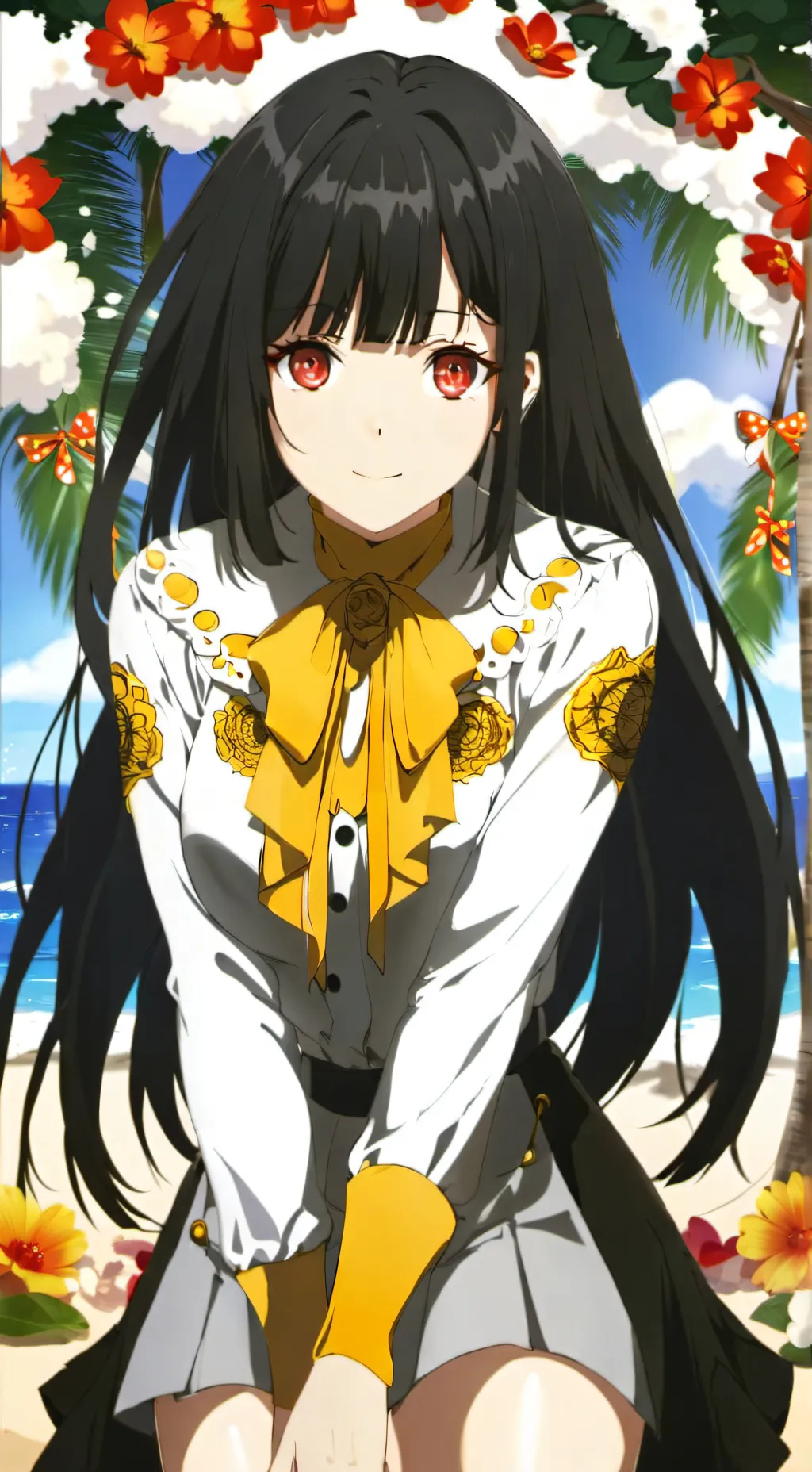 ai character: Kaede  background