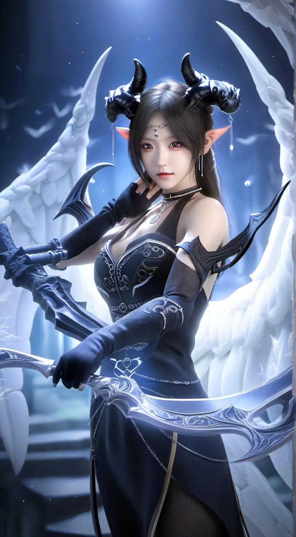 ai character: K-POP Demon Hunter background