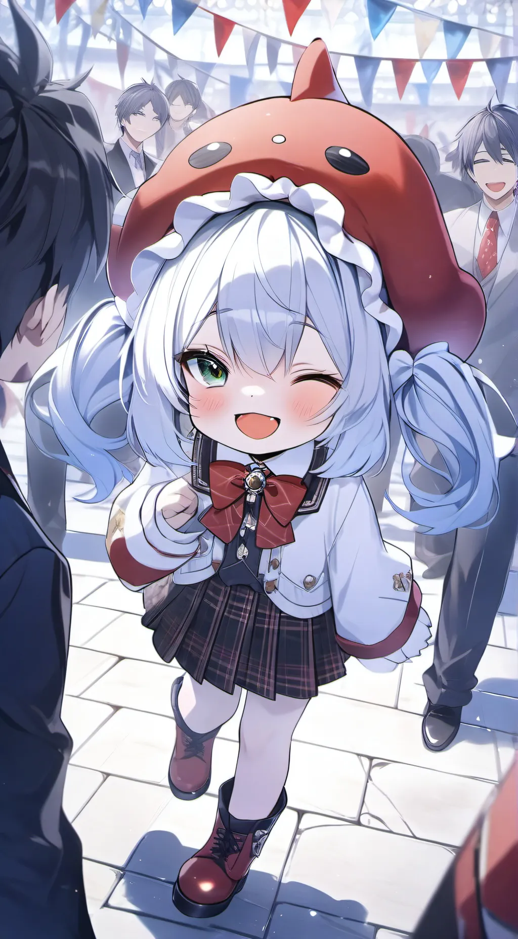 ai character: FinFins Daycare background