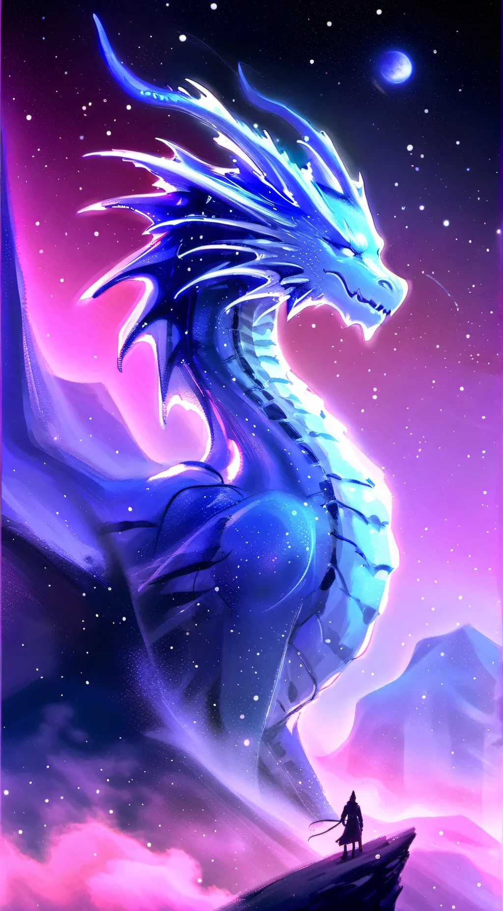 ai character: Mama dragon  background
