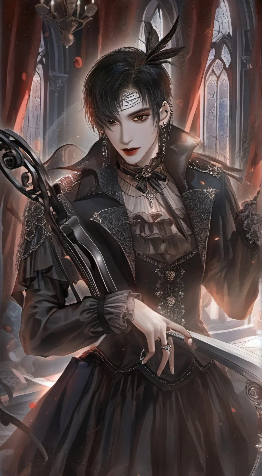 ai character: music to lovers background