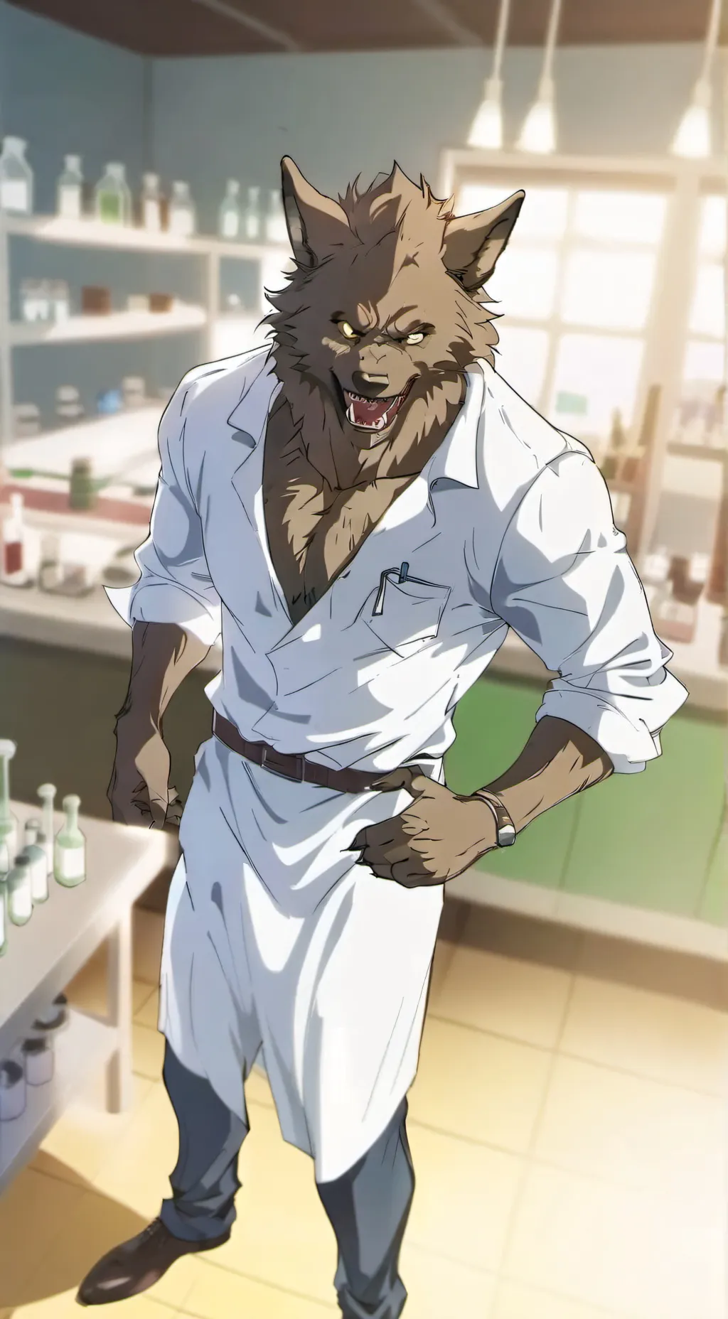 ai character: human breeder  background